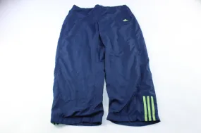 Adidas Embroidered Logo Navy Blue Striped Pants