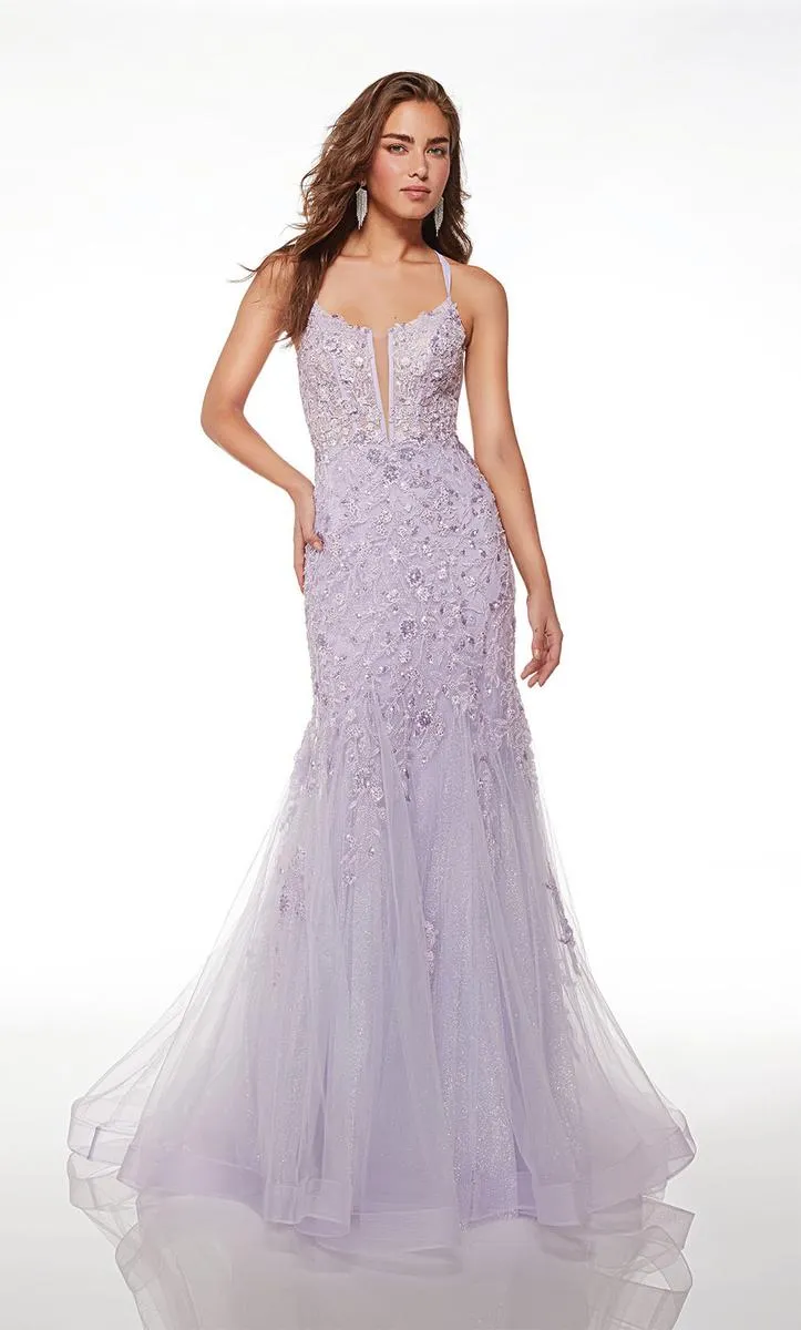 Alyce Paris Fit and Flare Corset Prom Dress 61640