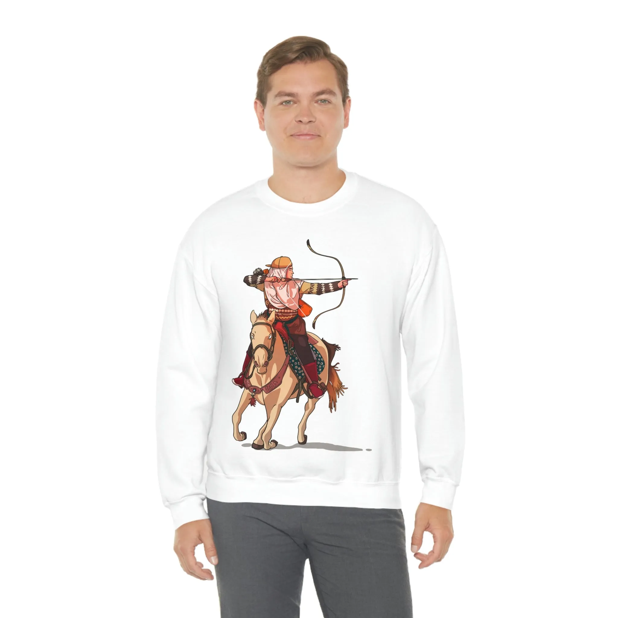 Backriding Horse POD Unisex Heavy Blend™ Crewneck Sweatshirt