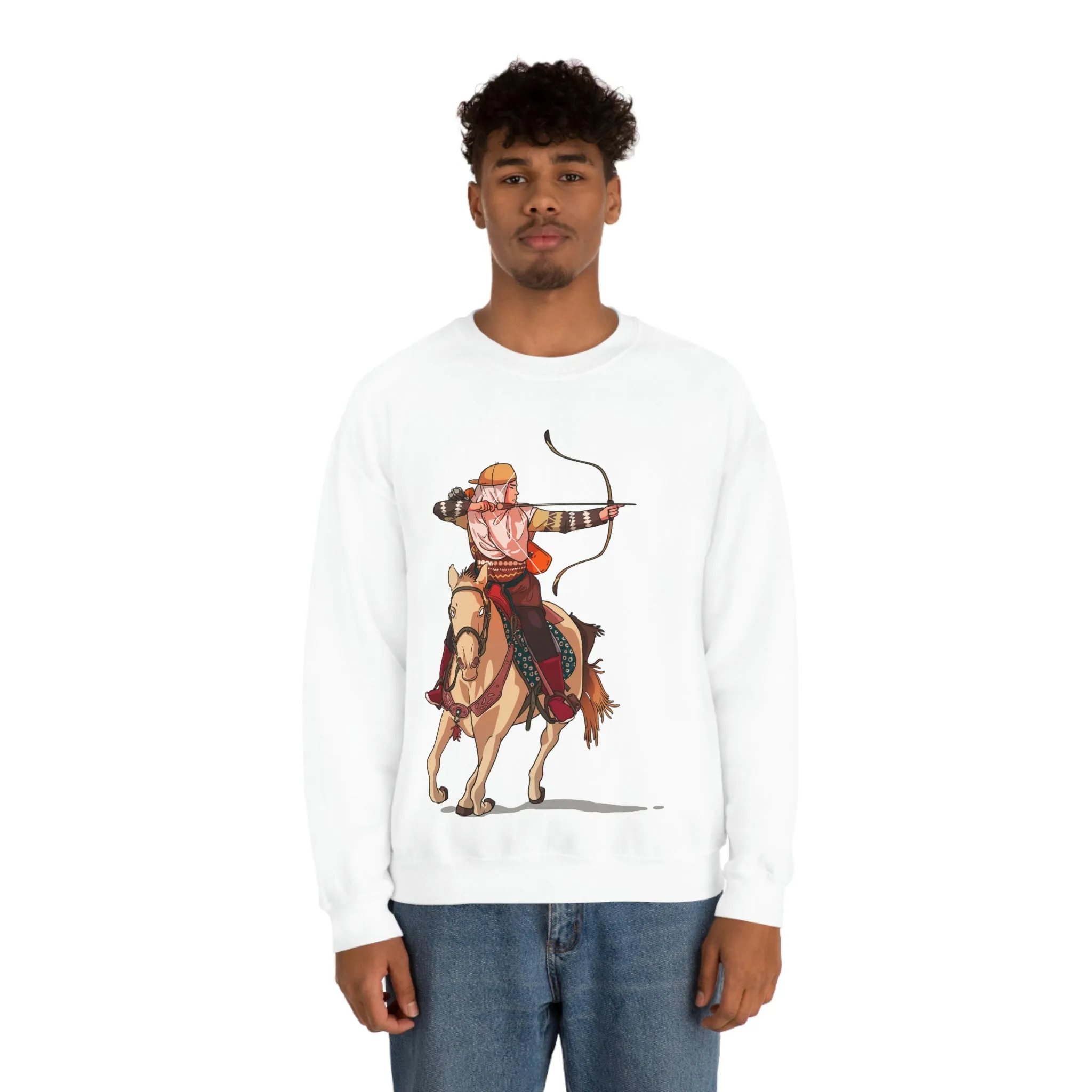 Backriding Horse POD Unisex Heavy Blend™ Crewneck Sweatshirt