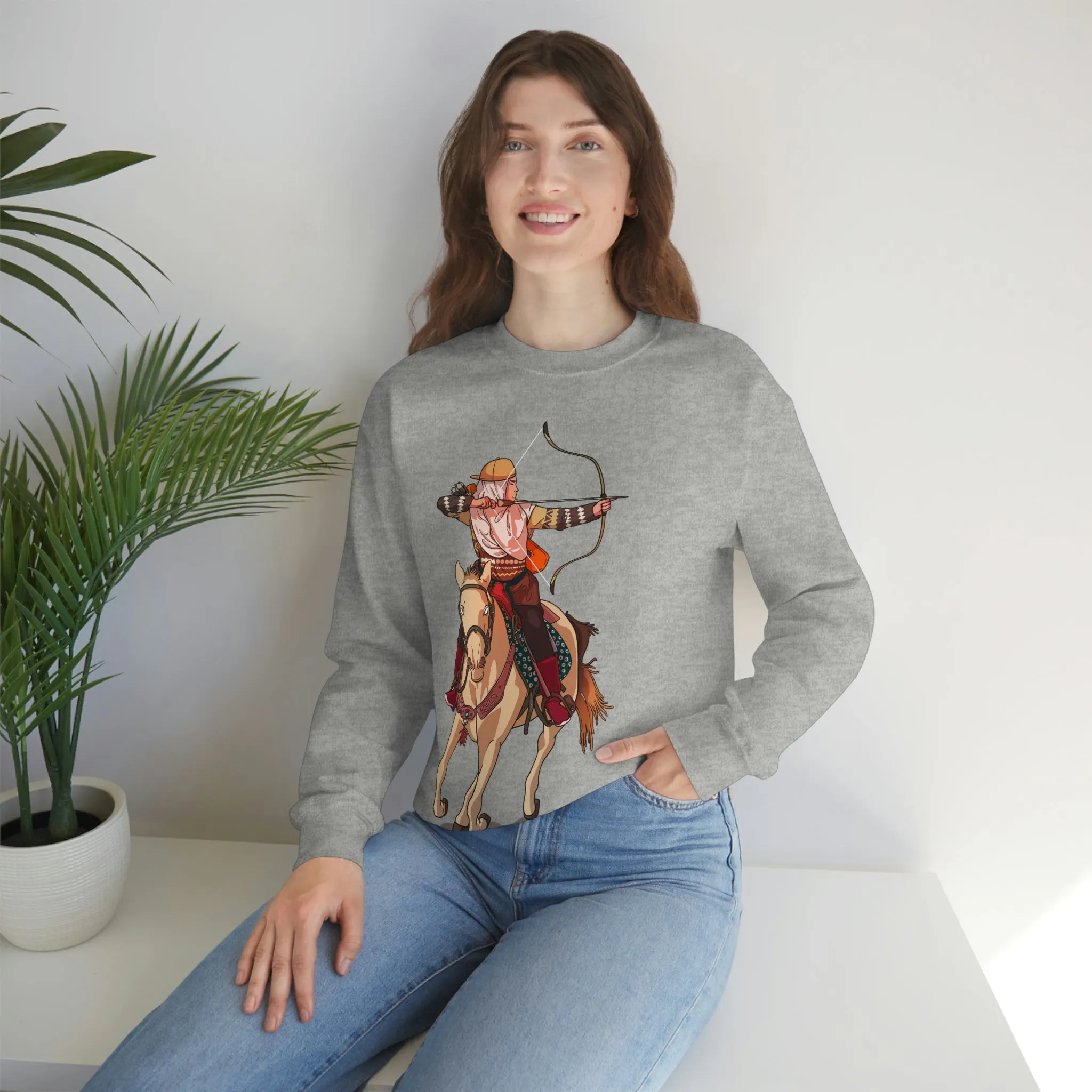 Backriding Horse POD Unisex Heavy Blend™ Crewneck Sweatshirt