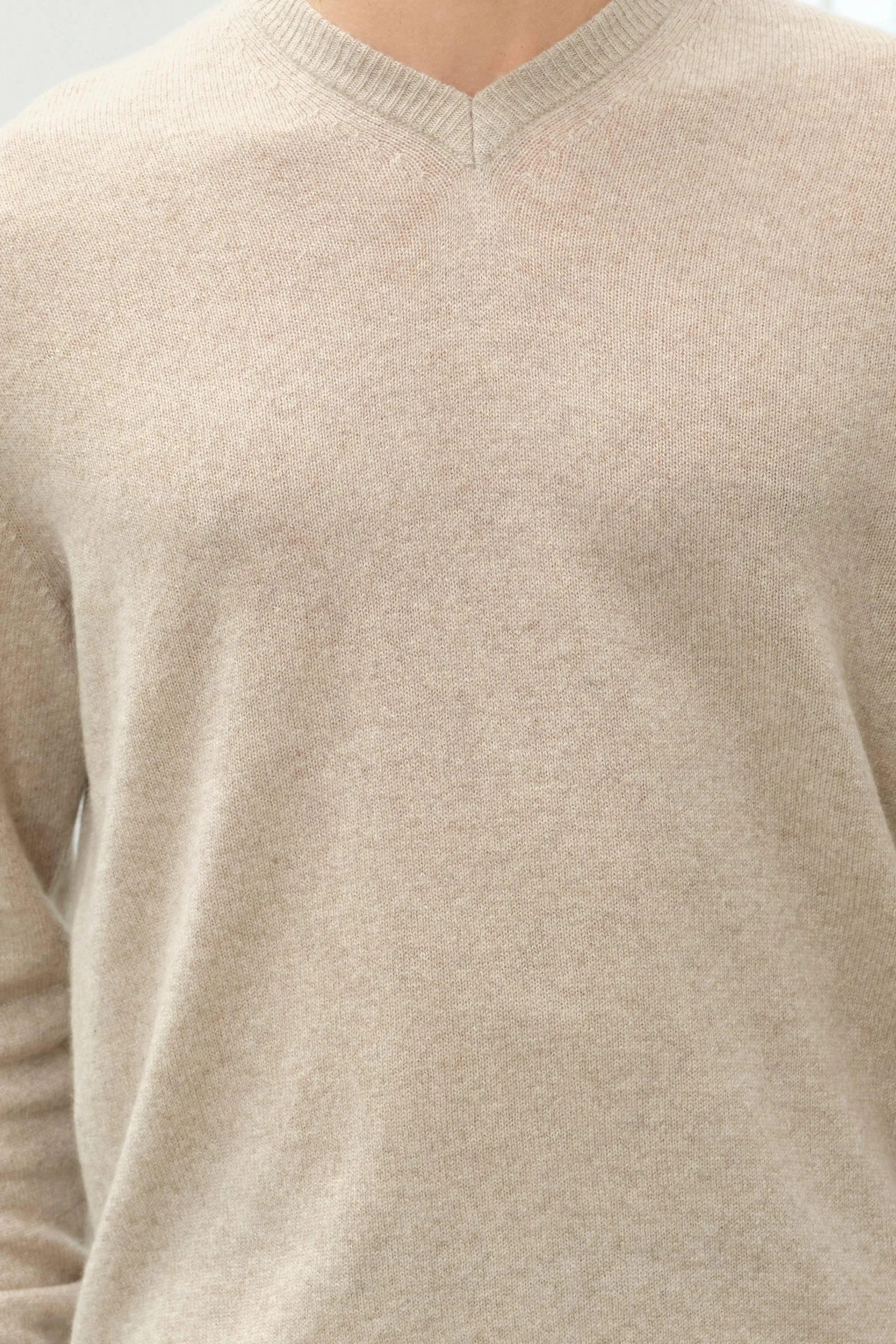 Beige Pure Cashmere Vincent Men's Sweater