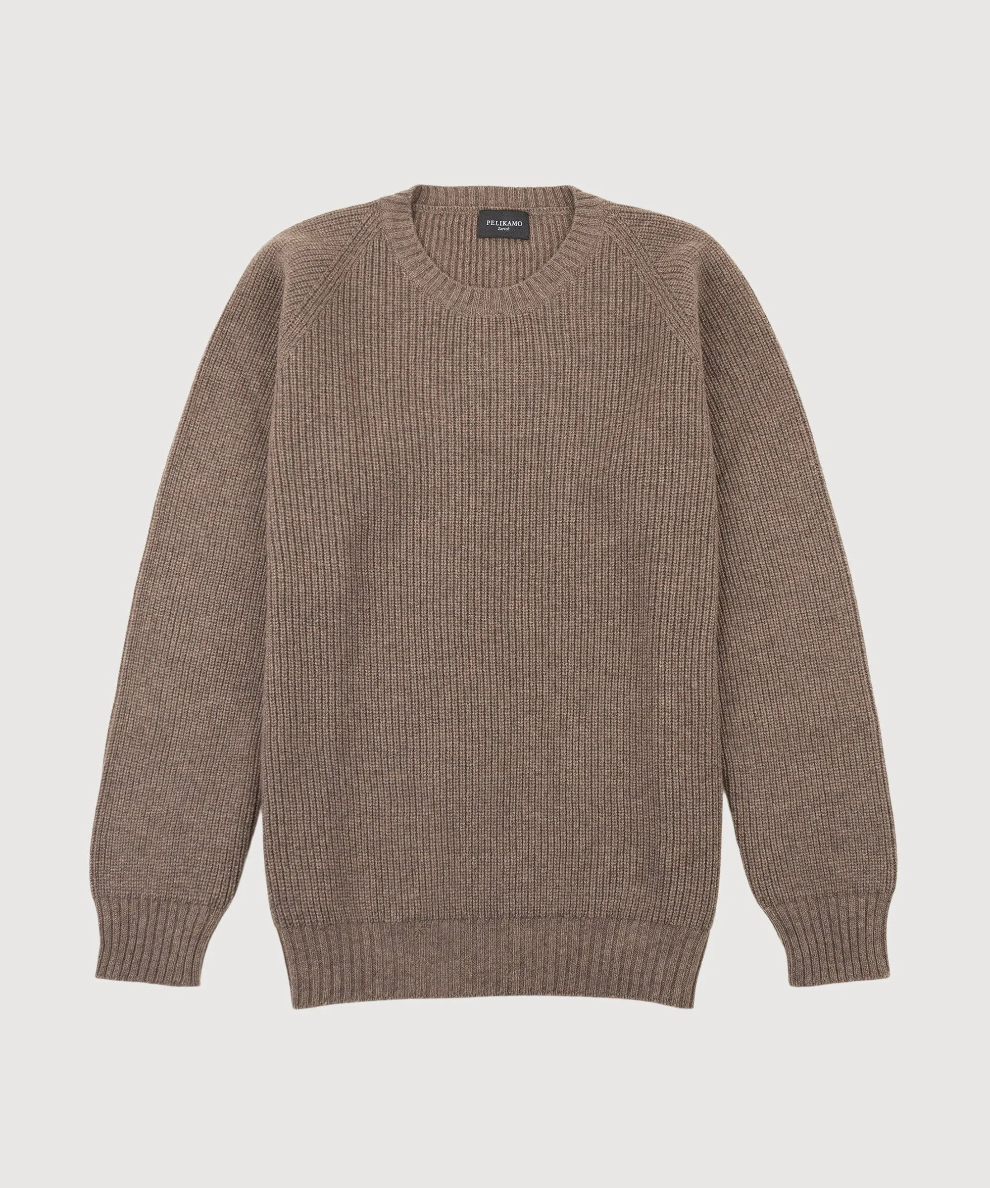 Cashmere Heavy Ribbed Roundneck Sweater