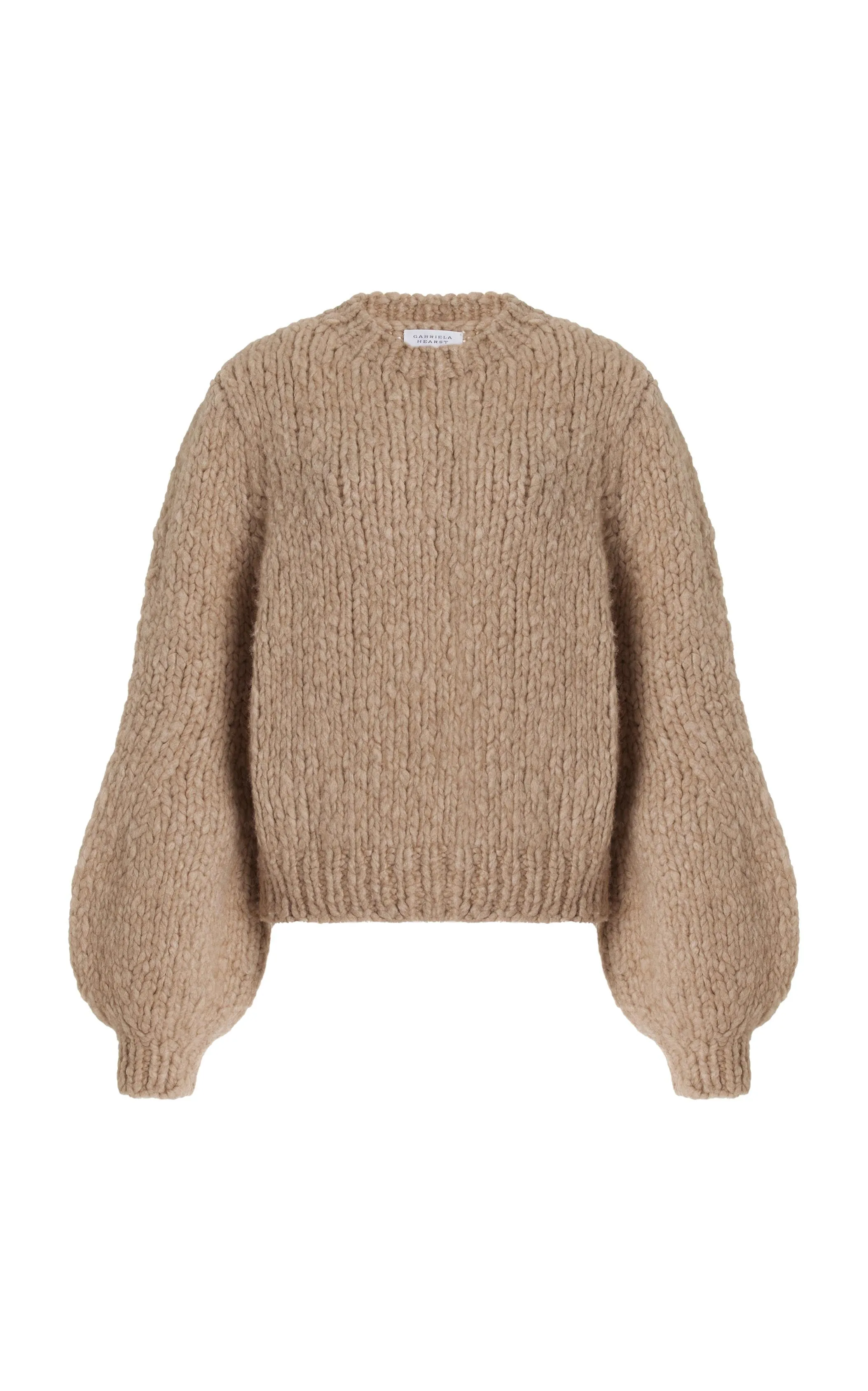 Clarissa Knit Sweater in Camel Welfat Cashmere