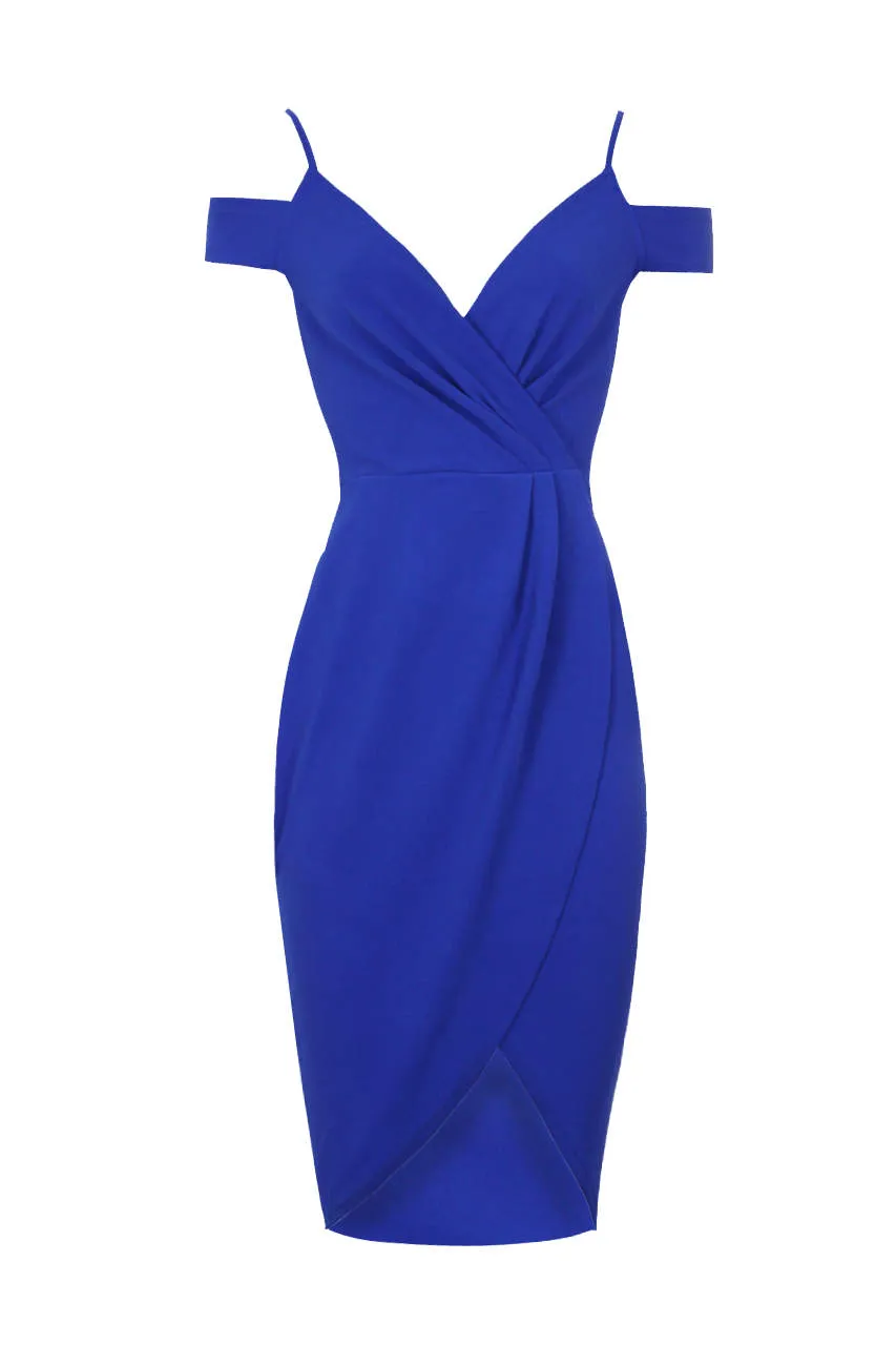 Cobalt Wrap Around Dress