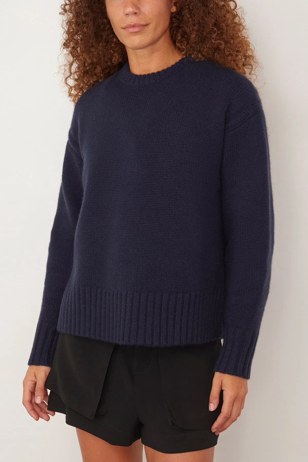 Cozy Crew Sweater in Midnight