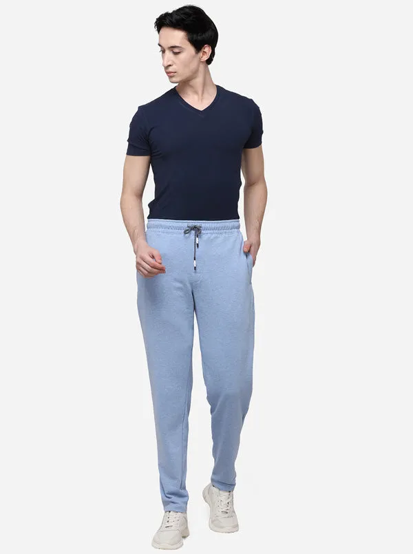 Denim Solid Regular Fit Track Pants | JadeBlue