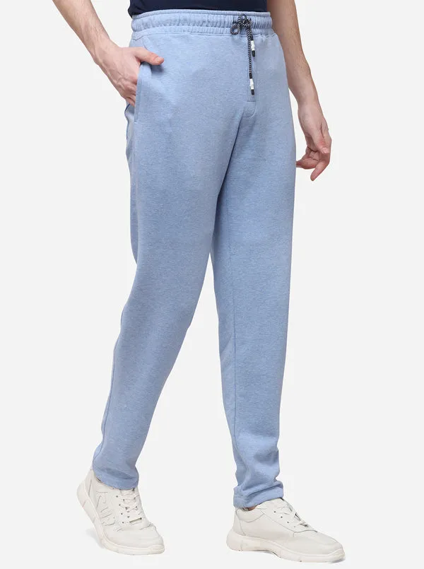 Denim Solid Regular Fit Track Pants | JadeBlue