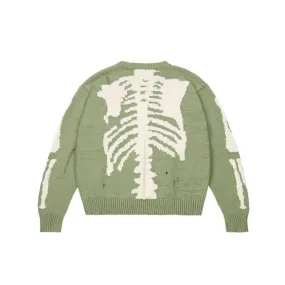 Distressed Oversized Skeleton Knit Sweater