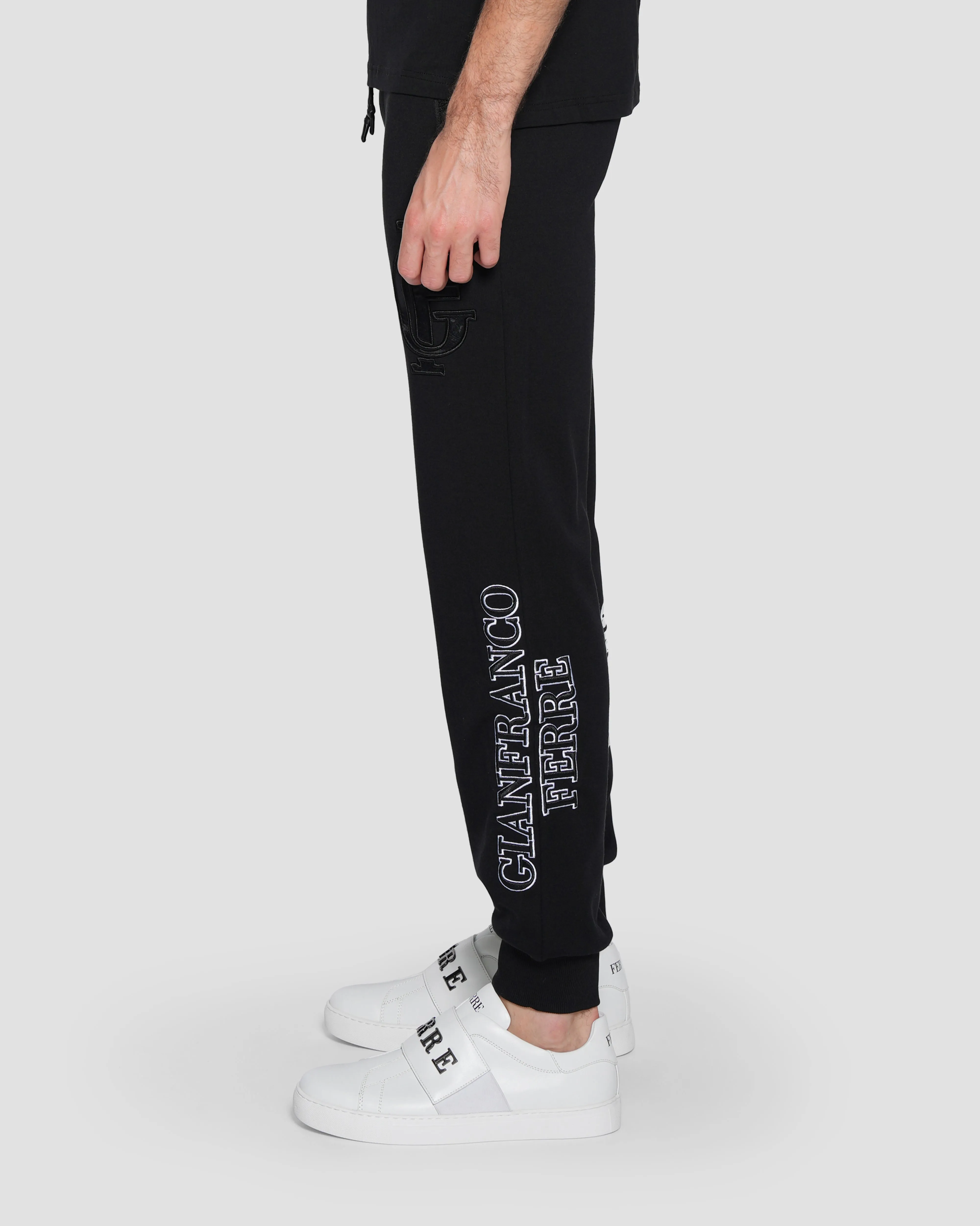 Embroidered and Printed Logo Track Pants