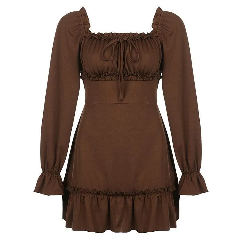 Fairy Grunge Ruffled Mini Dress