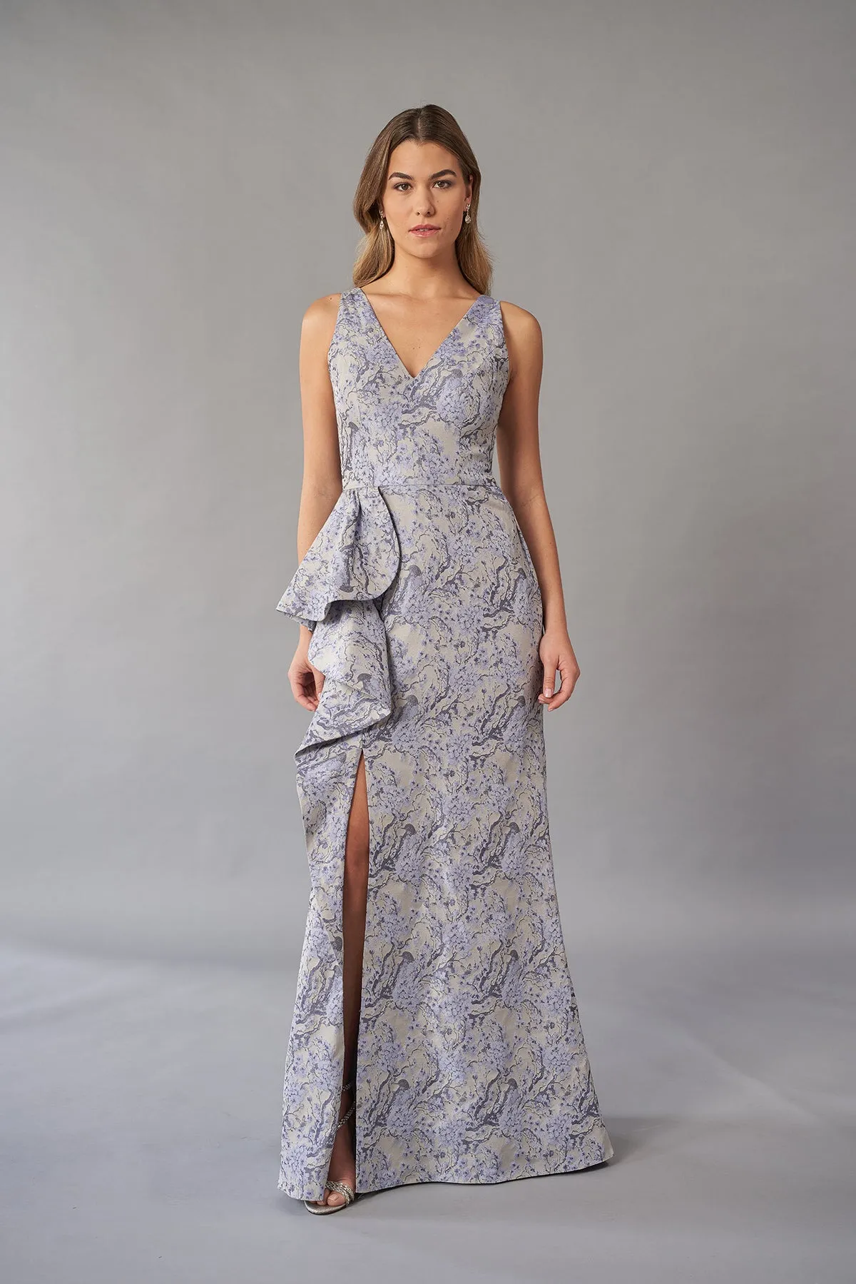 Florence Jacquard Fit & Flare Gown