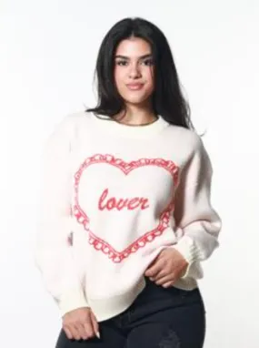 GD Oversized Lover Sweater-Pink