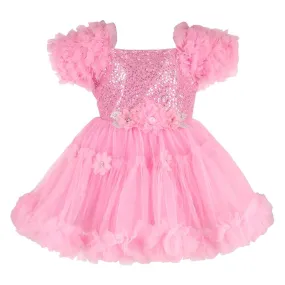 Girls Embellished Fit and Flare Party Dress