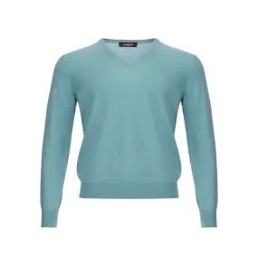 Gran Sasso Turquoise Cashmere Sweater Elegance