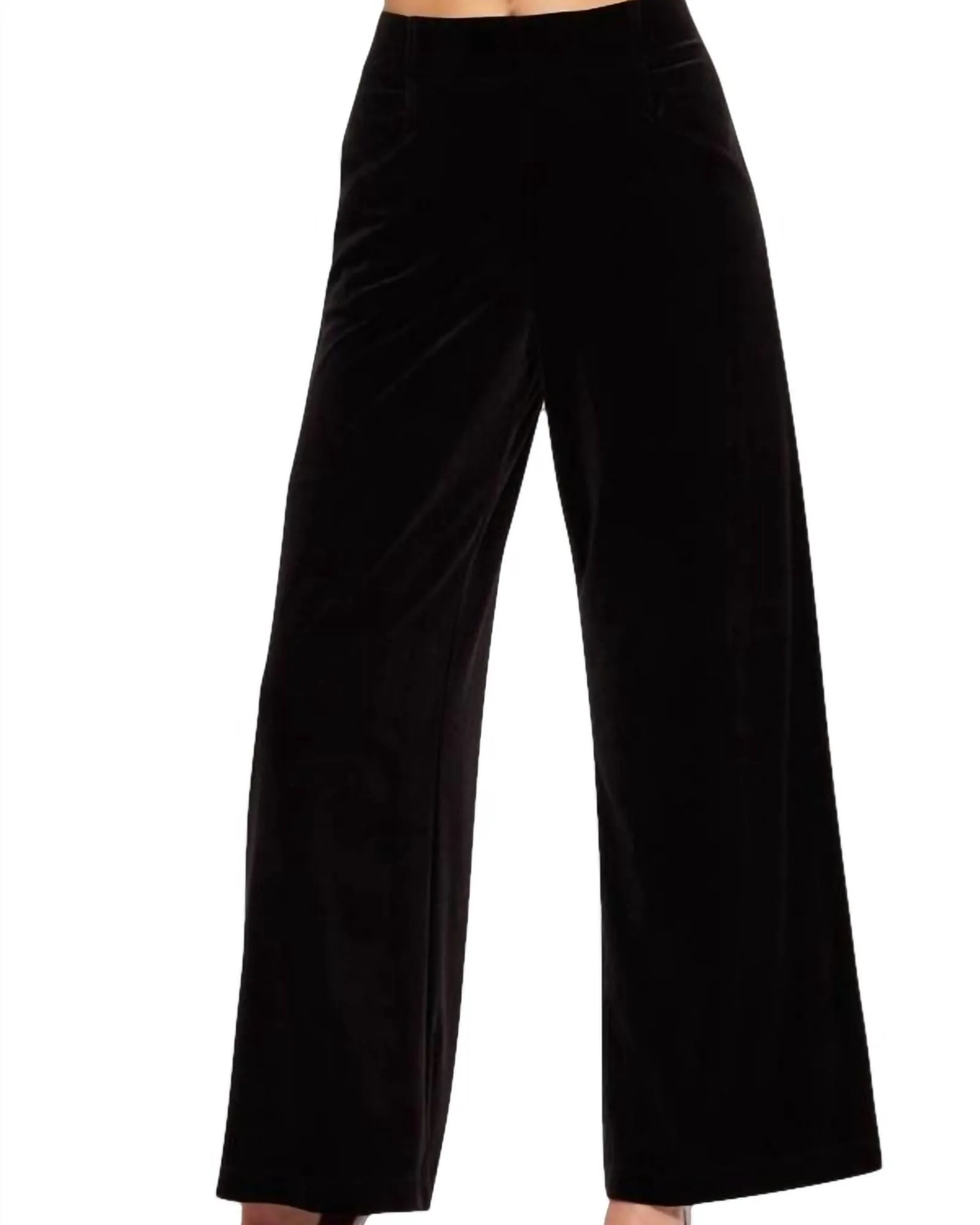 Hepburn Pant In Black Velvet | Black Velvet