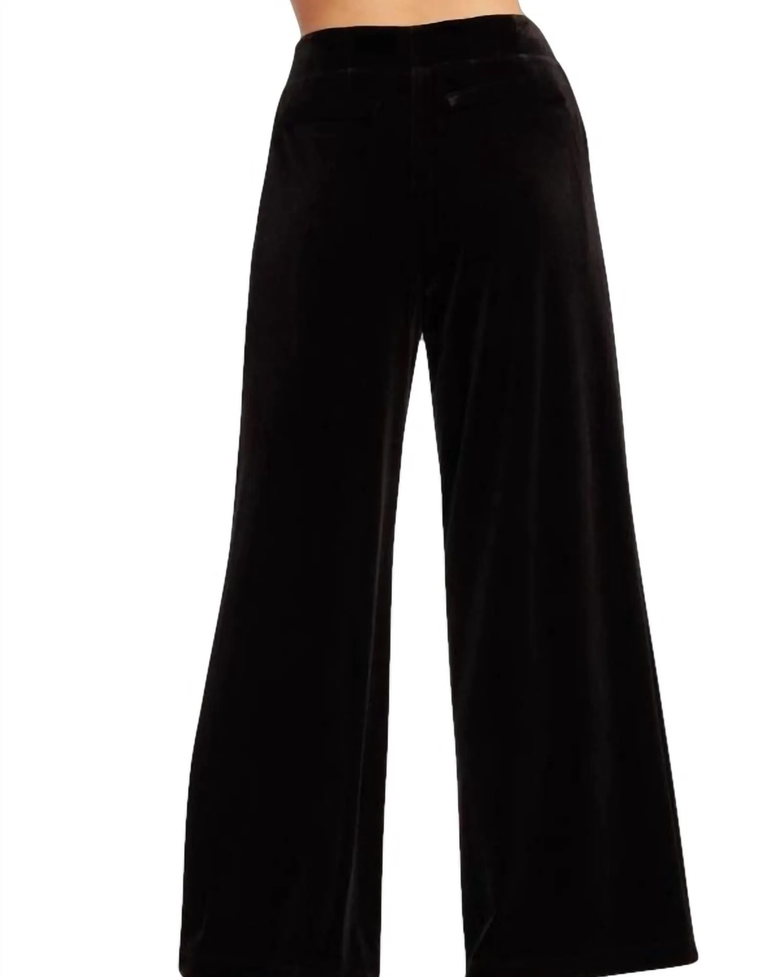 Hepburn Pant In Black Velvet | Black Velvet