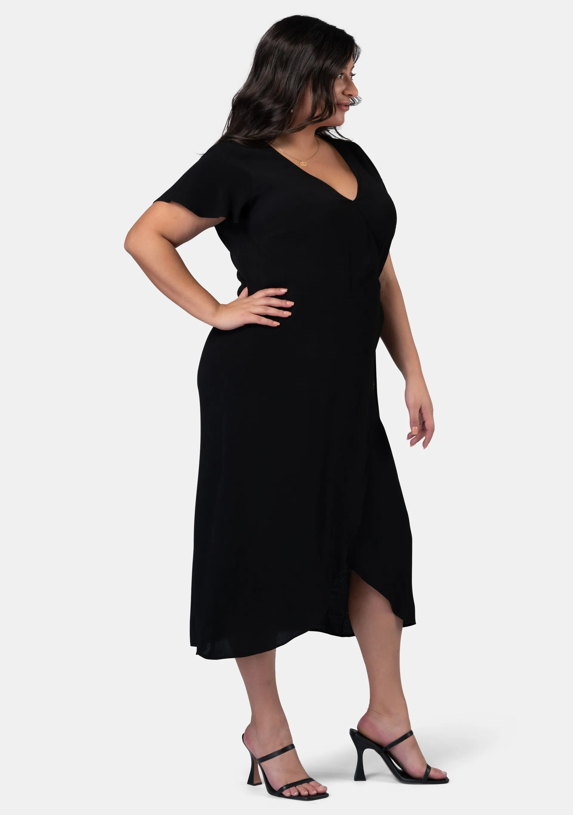 Irene Wrap Midi Dress