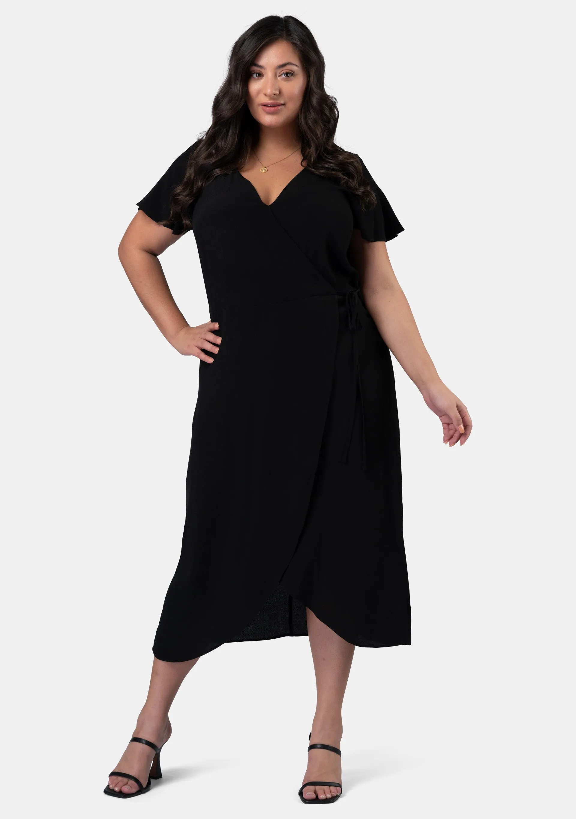 Irene Wrap Midi Dress