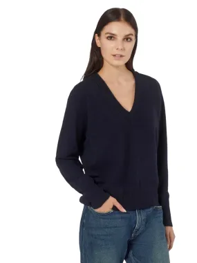 Madalene V-Neck Cashmere Sweater - Eclipse