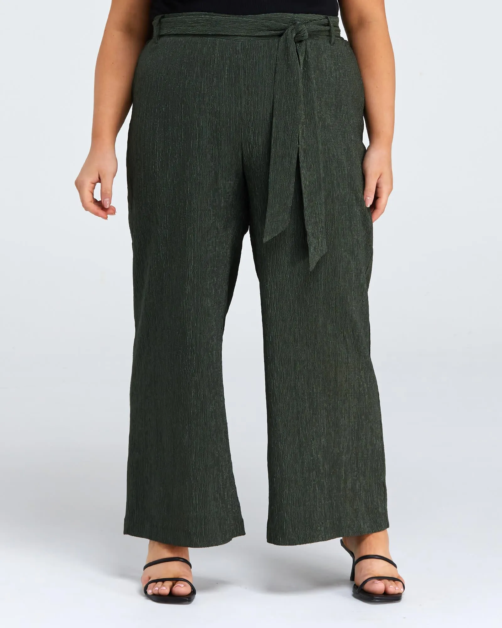 Malo Crinkled Pant | Sage