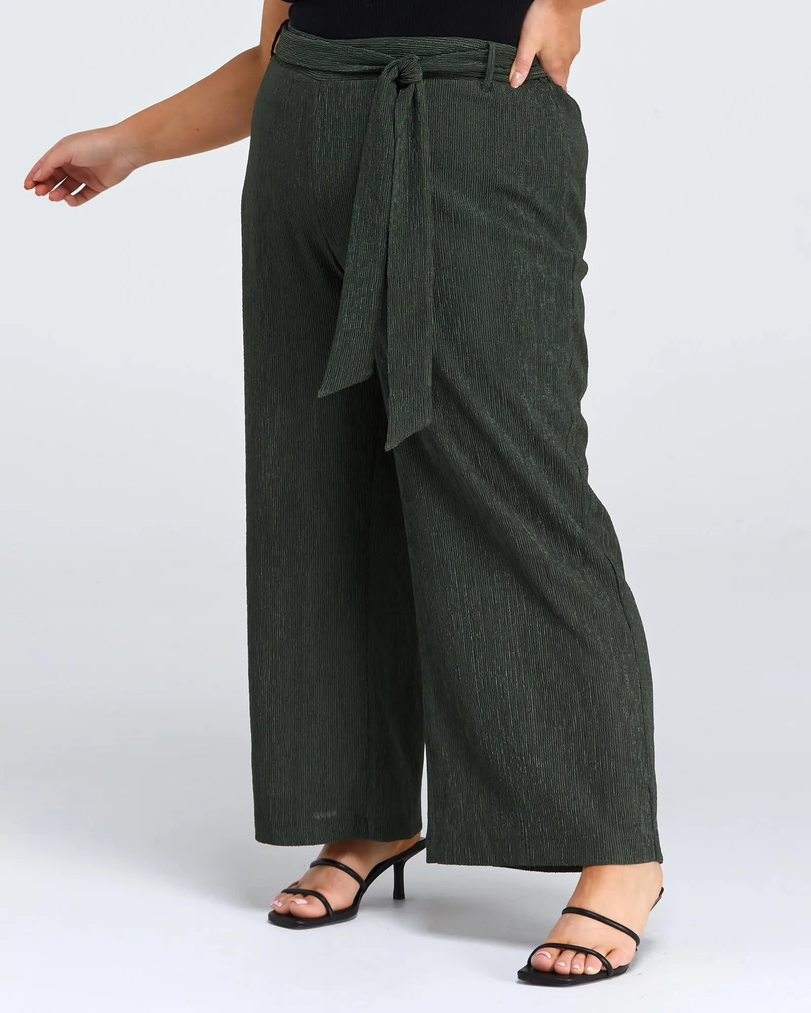 Malo Crinkled Pant | Sage