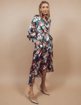 Mirabel Satin Wrap Dress