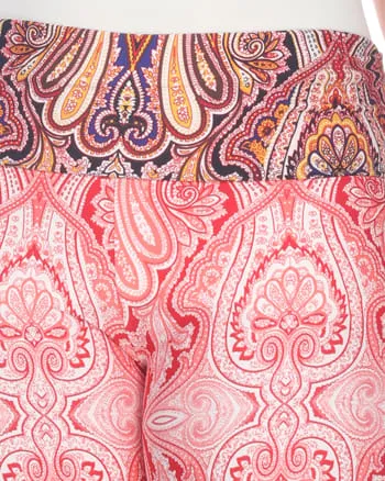 Printed  Palazzo Pants | Red