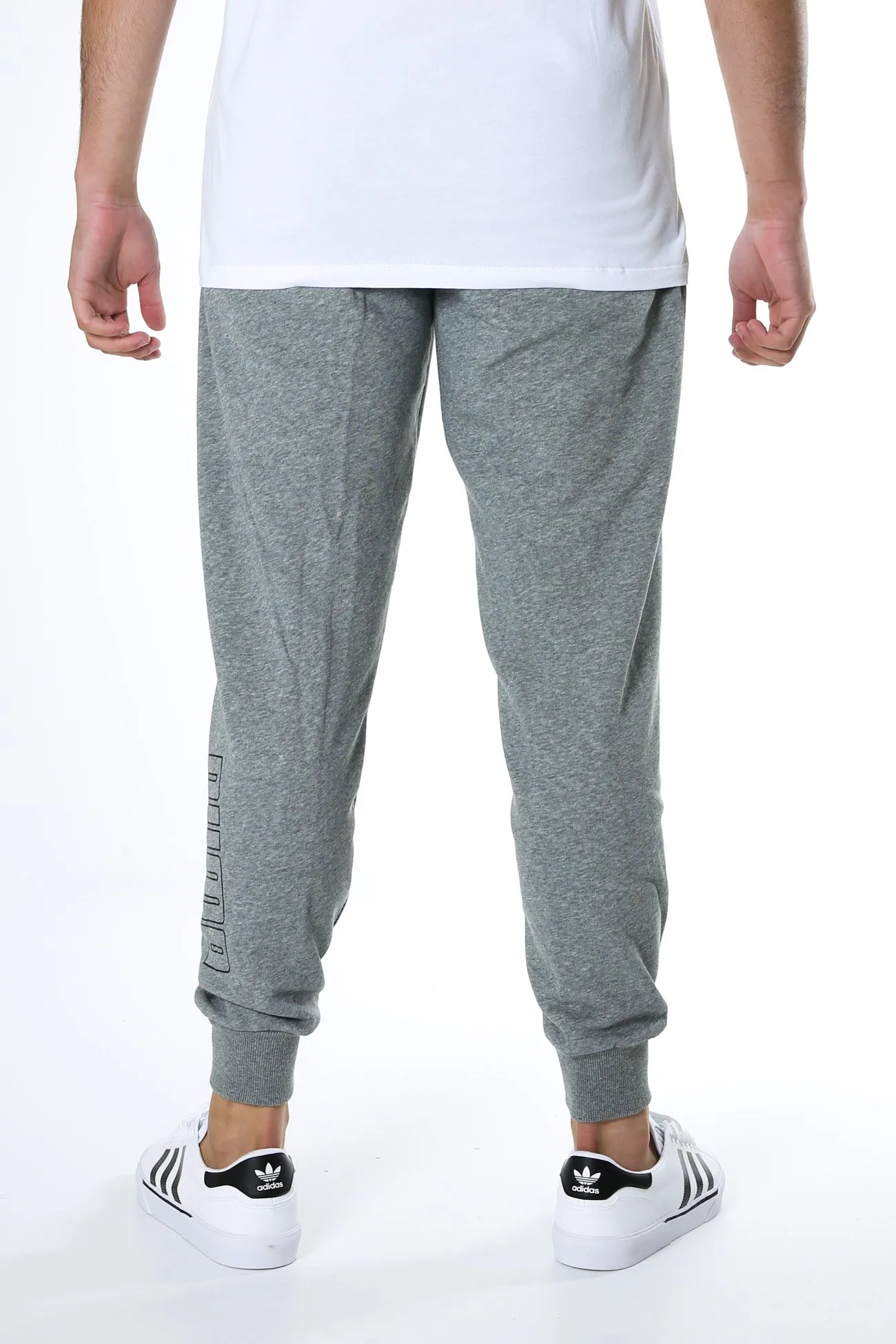 Puma Power Logo Sweat Pants Medium Gray Heather