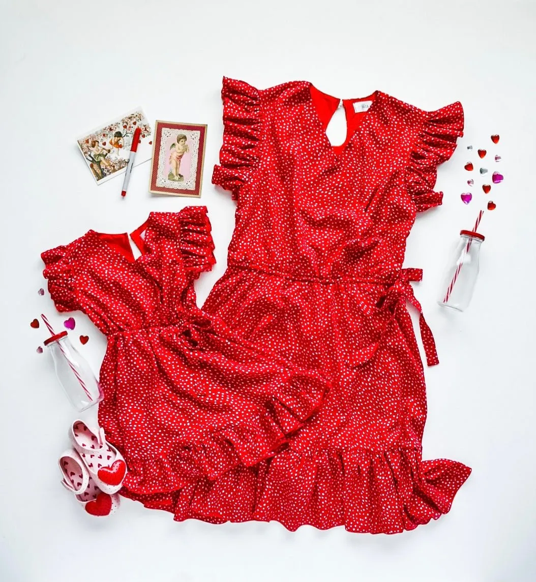 Red Bella Mommy and Me Dresses