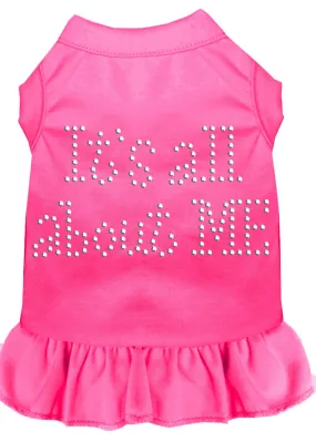 Rhinestone All About Me Dress Bright Pink Xs (8)