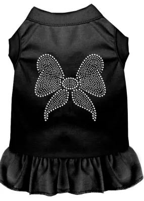 Rhinestone Bow Dress Black Sm (10)