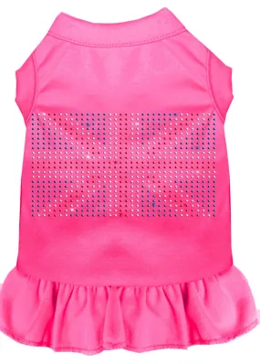 Rhinestone British Flag Dress Bright Pink Xxl (18)