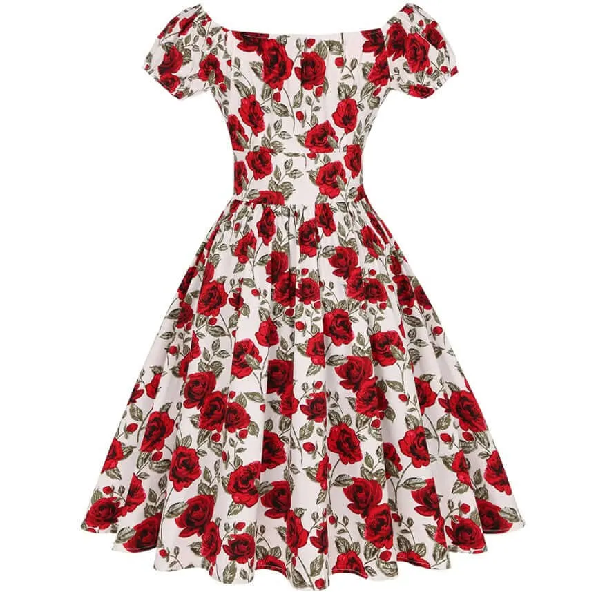 Rose Romance 50s Dress