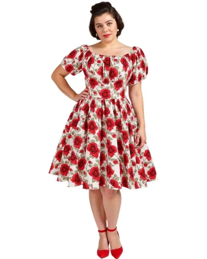 Rose Romance 50s Dress