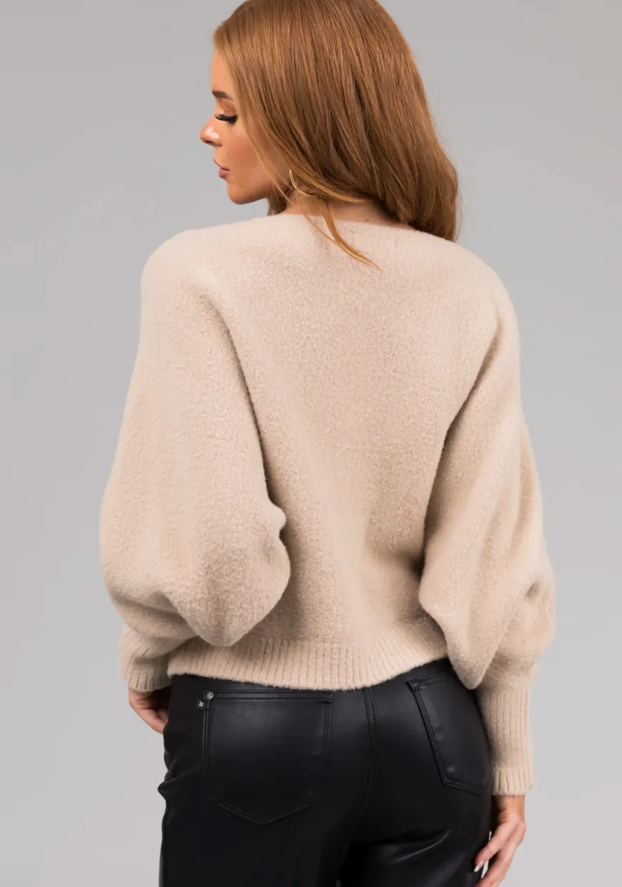 S S Dolman Sweater-Taupe