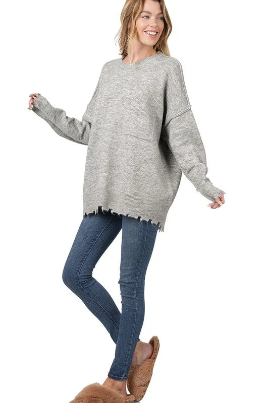 Second Guessing Oversized Sweater