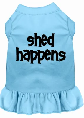 Shed Happens Screen Print Dress Baby Blue Sm (10)