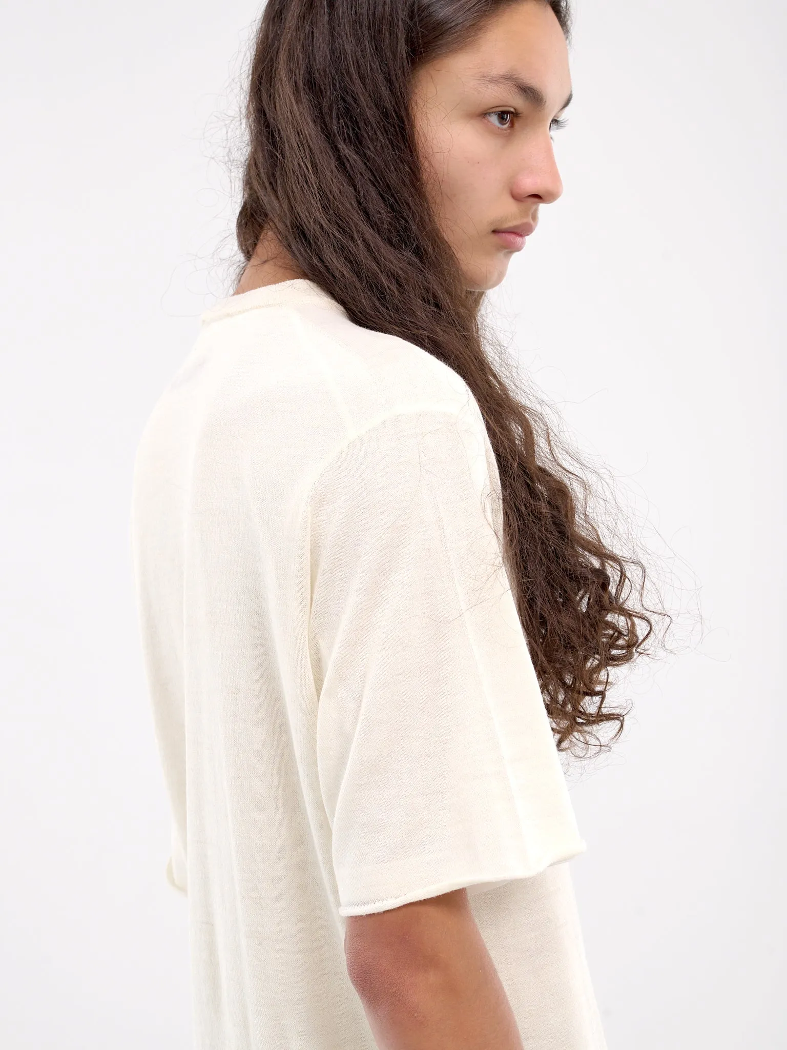 Short Sleeve Sweater (J47FV0108-JTN368-OFF-WHITE)