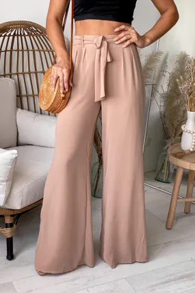 Taupe Palazzo Pants