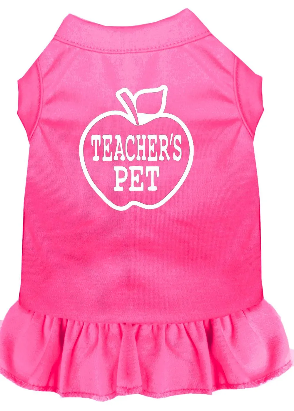 Teachers Pet Screen Print Dress Bright Pink Med (12)