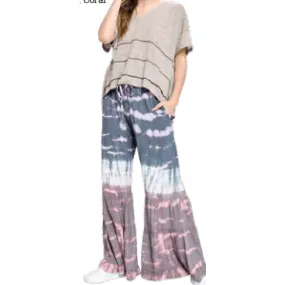 Tye-Dye Pink Palazzo Pants