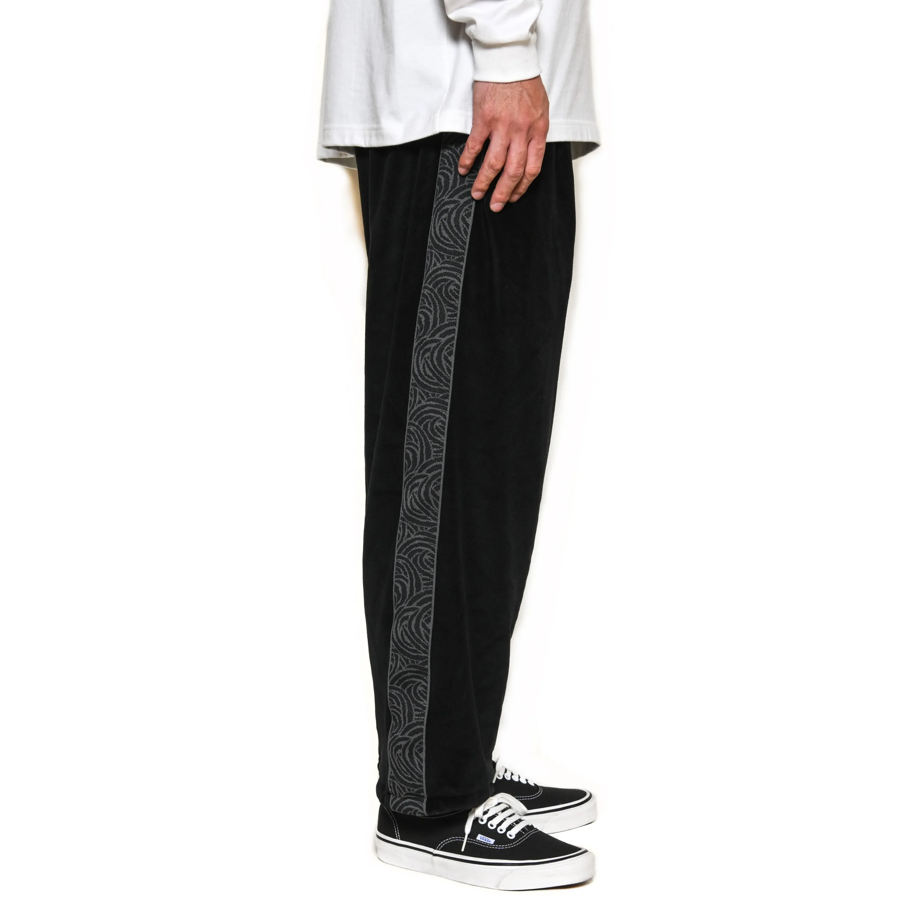 VELOUR TRACK PANTS ＜SPIRAL JACQUARD PATTERN＞