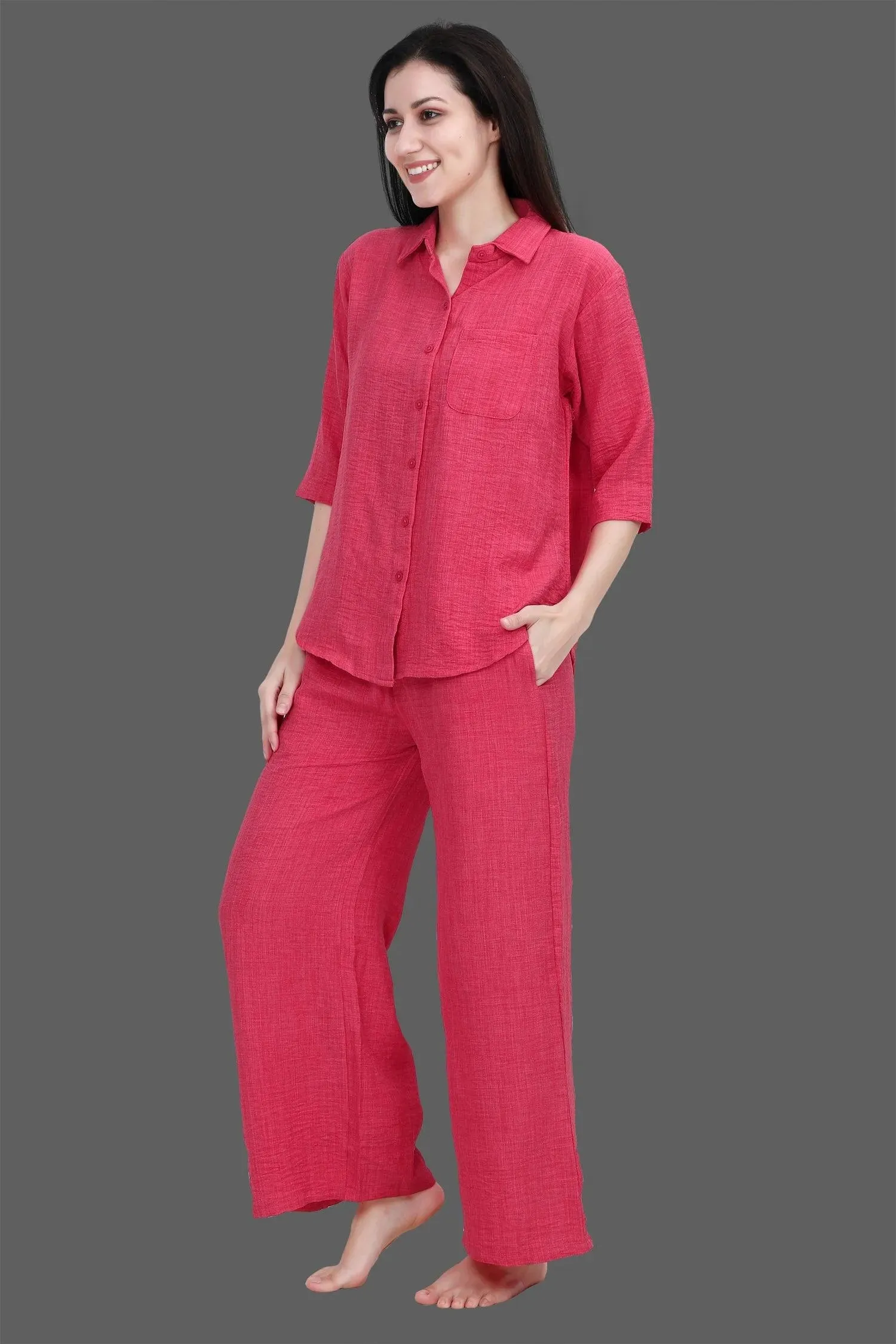 Velure Classic Palazzo Night Suit Set