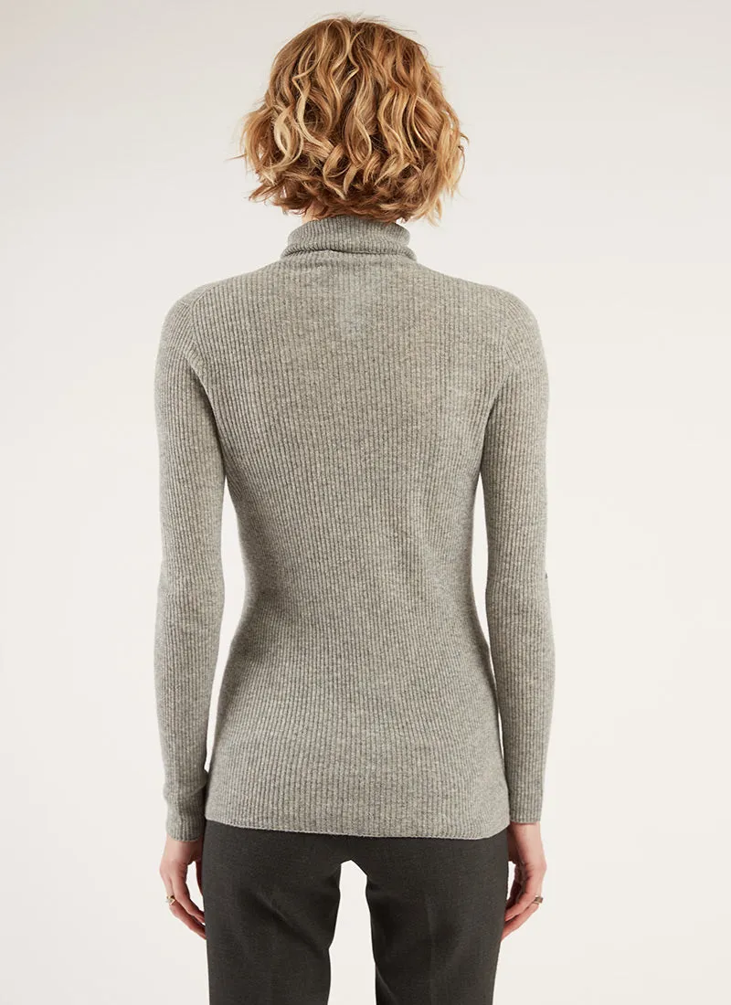 Wool and Cashmere Turtleneck Sweater