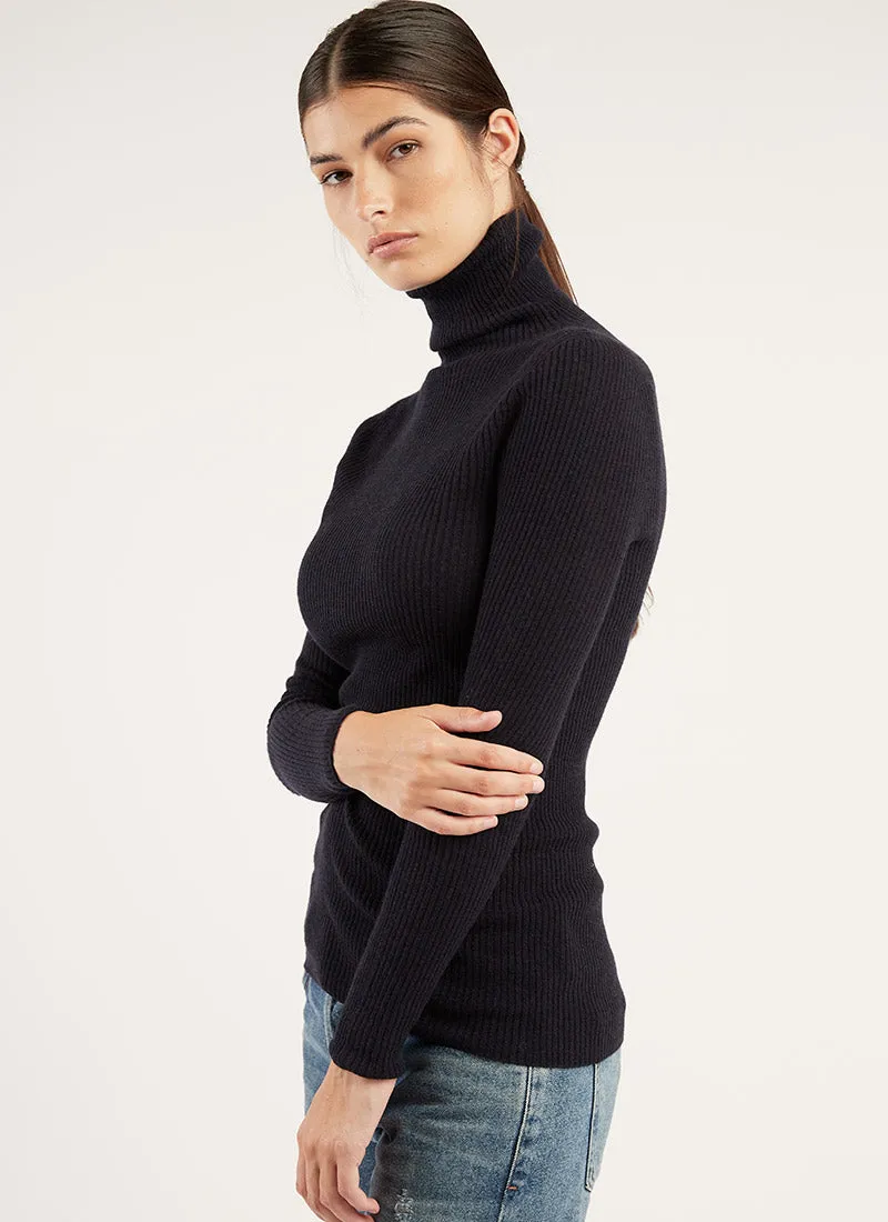 Wool and Cashmere Turtleneck Sweater