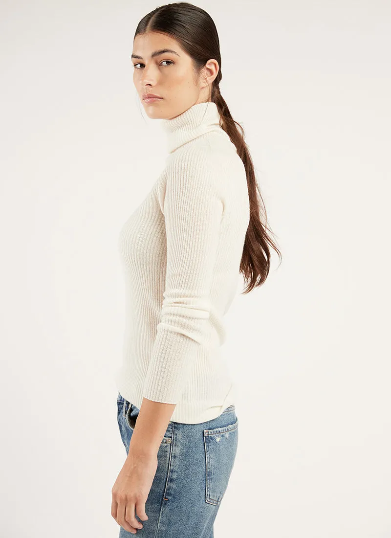 Wool and Cashmere Turtleneck Sweater