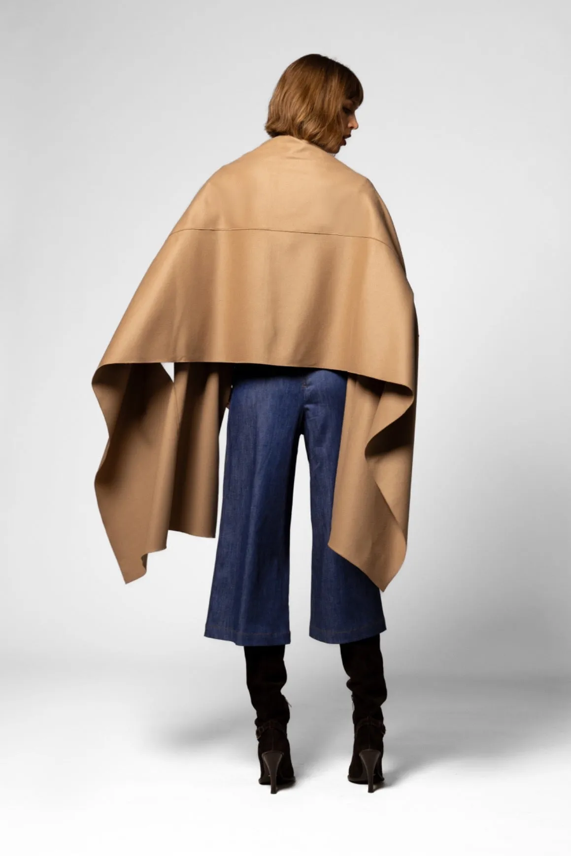 Wool/Cashmere Caress Wrap - Camel